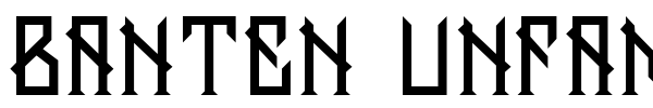 Banten Unfamous font preview